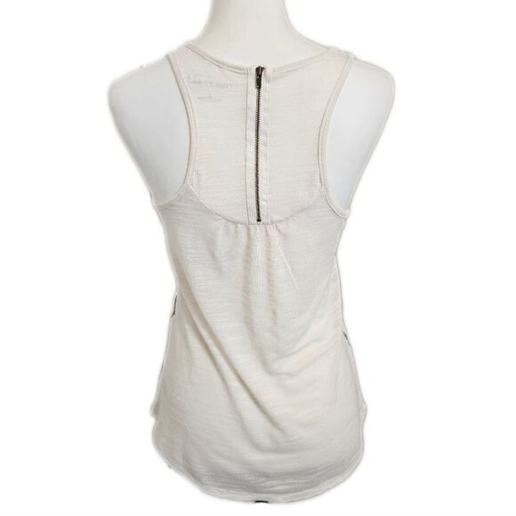 5/$55 Maurice's white tank with black animal print - Small - Picture 2 of 3